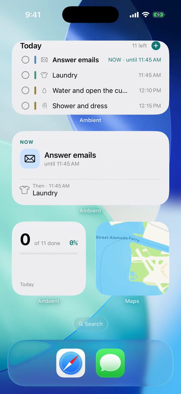 Home-screen widgets